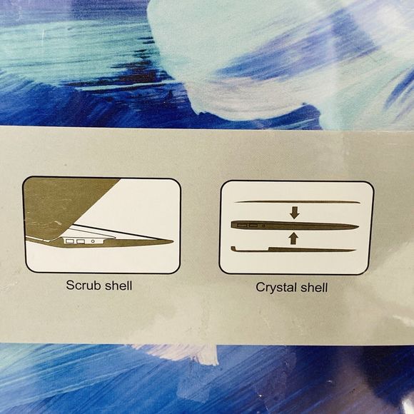 MacBook Pro 16” Hardshell Case Blue MarbleW/matching Keyboard Cover A2141 New - Picture 4 of 4